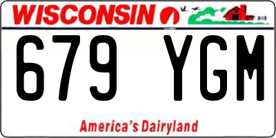 WI license plate 679YGM