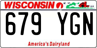 WI license plate 679YGN