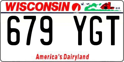 WI license plate 679YGT