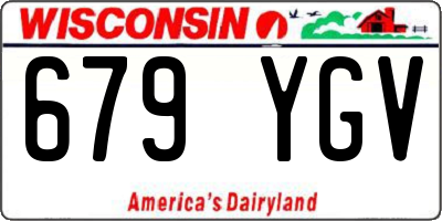 WI license plate 679YGV