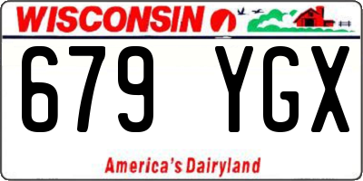 WI license plate 679YGX