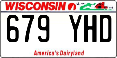 WI license plate 679YHD