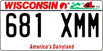 WI license plate 681XMM