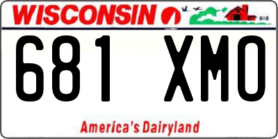 WI license plate 681XMO