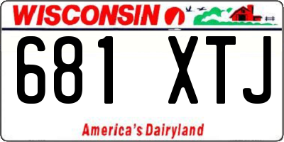 WI license plate 681XTJ