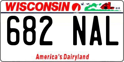 WI license plate 682NAL