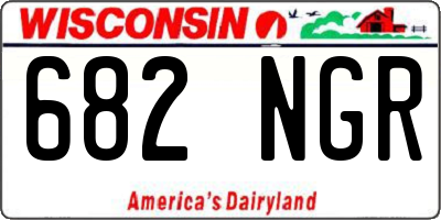 WI license plate 682NGR