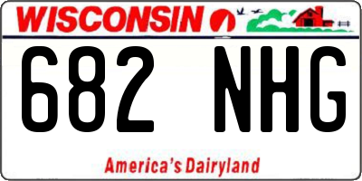 WI license plate 682NHG