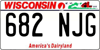 WI license plate 682NJG