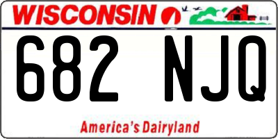 WI license plate 682NJQ