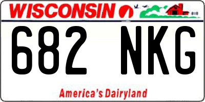 WI license plate 682NKG