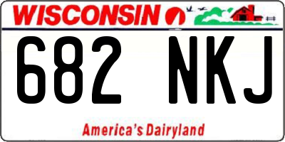 WI license plate 682NKJ