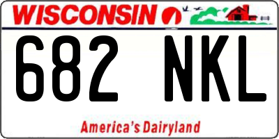 WI license plate 682NKL