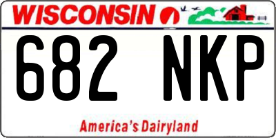 WI license plate 682NKP