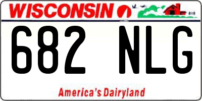 WI license plate 682NLG