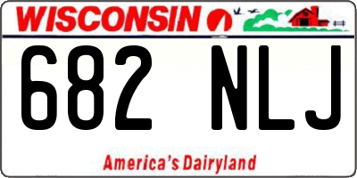WI license plate 682NLJ