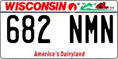WI license plate 682NMN