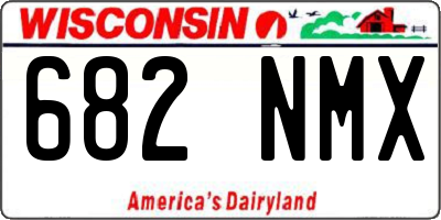 WI license plate 682NMX