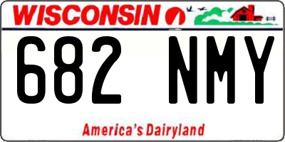 WI license plate 682NMY