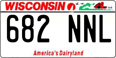 WI license plate 682NNL