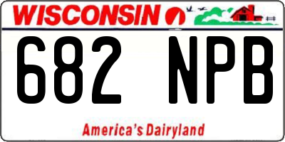 WI license plate 682NPB