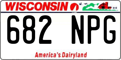 WI license plate 682NPG