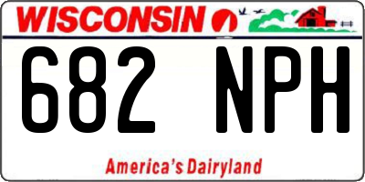 WI license plate 682NPH