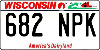 WI license plate 682NPK