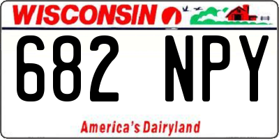 WI license plate 682NPY