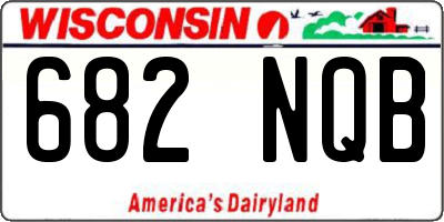 WI license plate 682NQB