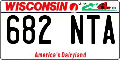 WI license plate 682NTA