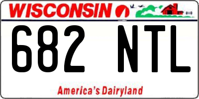 WI license plate 682NTL