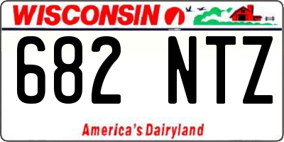 WI license plate 682NTZ