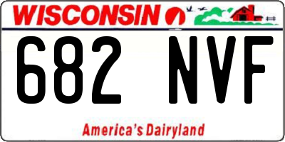 WI license plate 682NVF