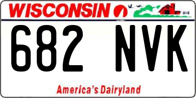 WI license plate 682NVK