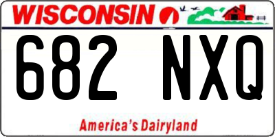 WI license plate 682NXQ