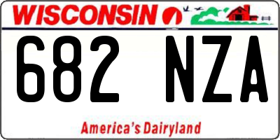 WI license plate 682NZA