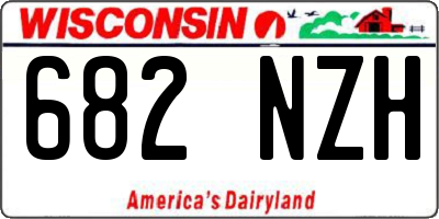 WI license plate 682NZH
