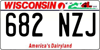 WI license plate 682NZJ