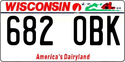 WI license plate 682OBK