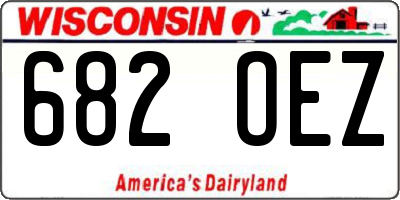 WI license plate 682OEZ