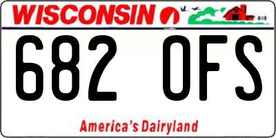 WI license plate 682OFS