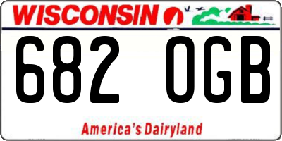 WI license plate 682OGB
