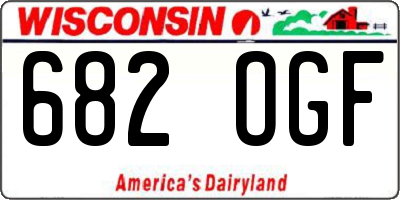 WI license plate 682OGF