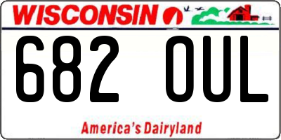 WI license plate 682OUL