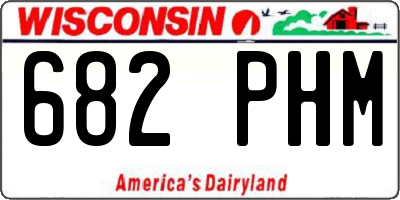WI license plate 682PHM