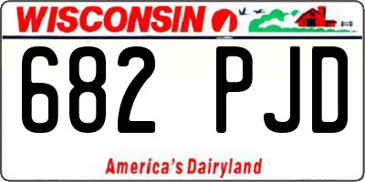 WI license plate 682PJD