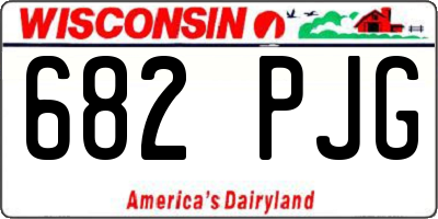 WI license plate 682PJG