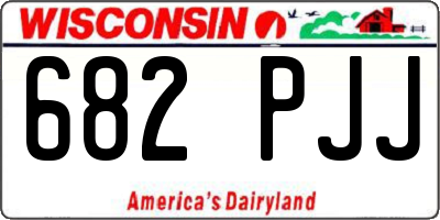 WI license plate 682PJJ