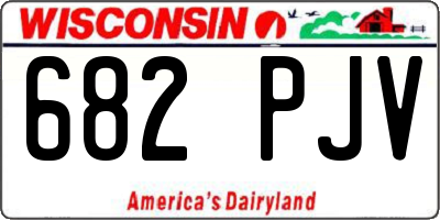 WI license plate 682PJV